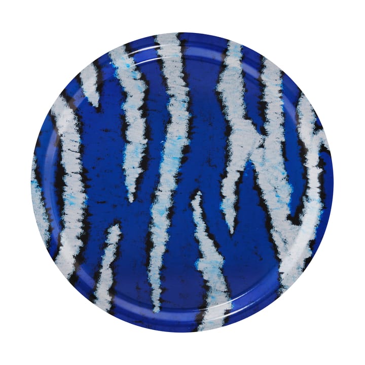 Monster bricka Medium Ø49 cm - Ultramarine blue-white - Hem