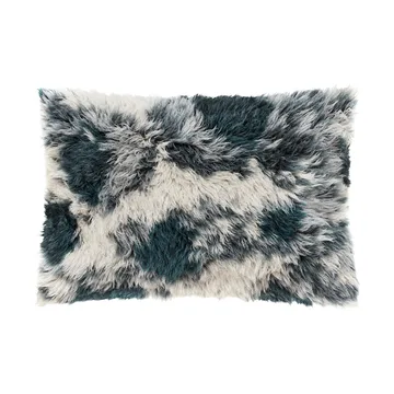 Monster kudde Large 40x60 cm - Dark teal-off white - Hem