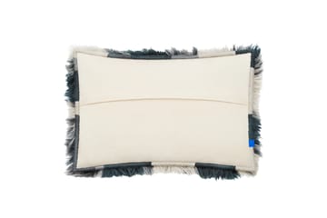 Monster kudde Large 40x60 cm - Dark teal-off white - Hem