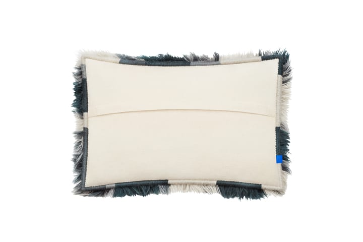 Monster kudde Large 40x60 cm, Dark teal-off white Hem