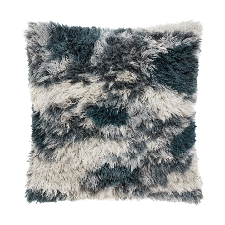 Monster kudde Medium 50x50 cm - Dark teal-off white - Hem