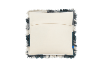 Monster kudde Medium 50x50 cm - Dark teal-off white - Hem