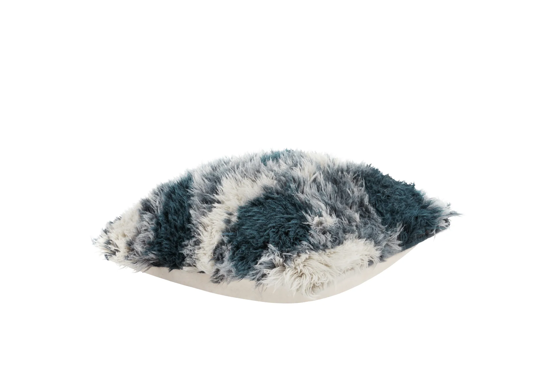 Monster kudde Medium 50x50 cm, Dark teal-off white Hem