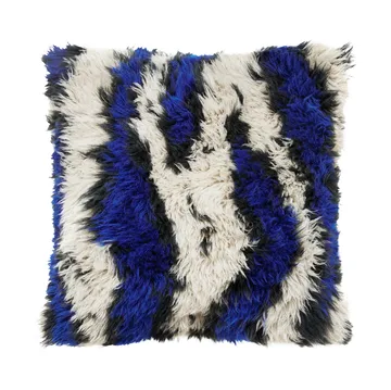 Monster kudde Medium 50x50 cm - Ultramarine blue-off white - Hem
