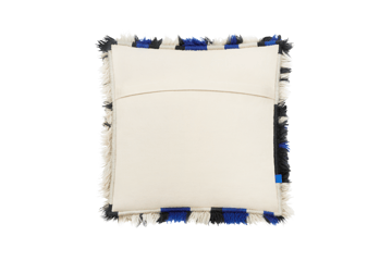 Monster kudde Medium 50x50 cm - Ultramarine blue-off white - Hem