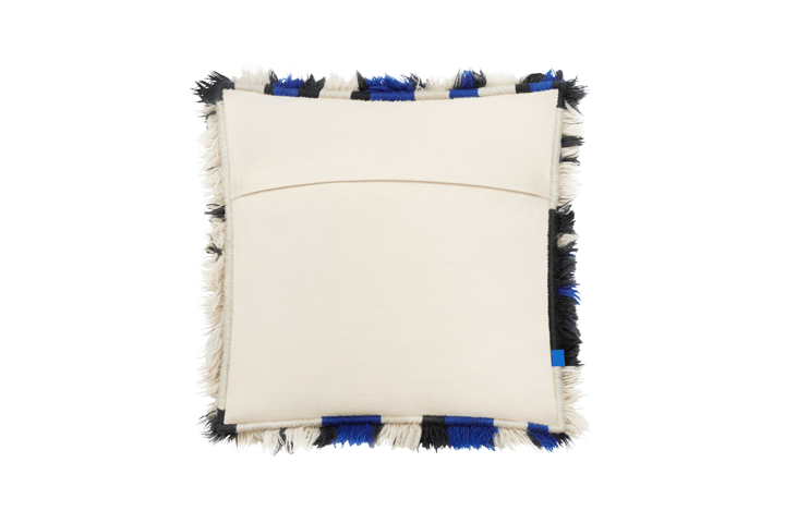 Monster kudde Medium 50x50 cm, Ultramarine blue-off white Hem
