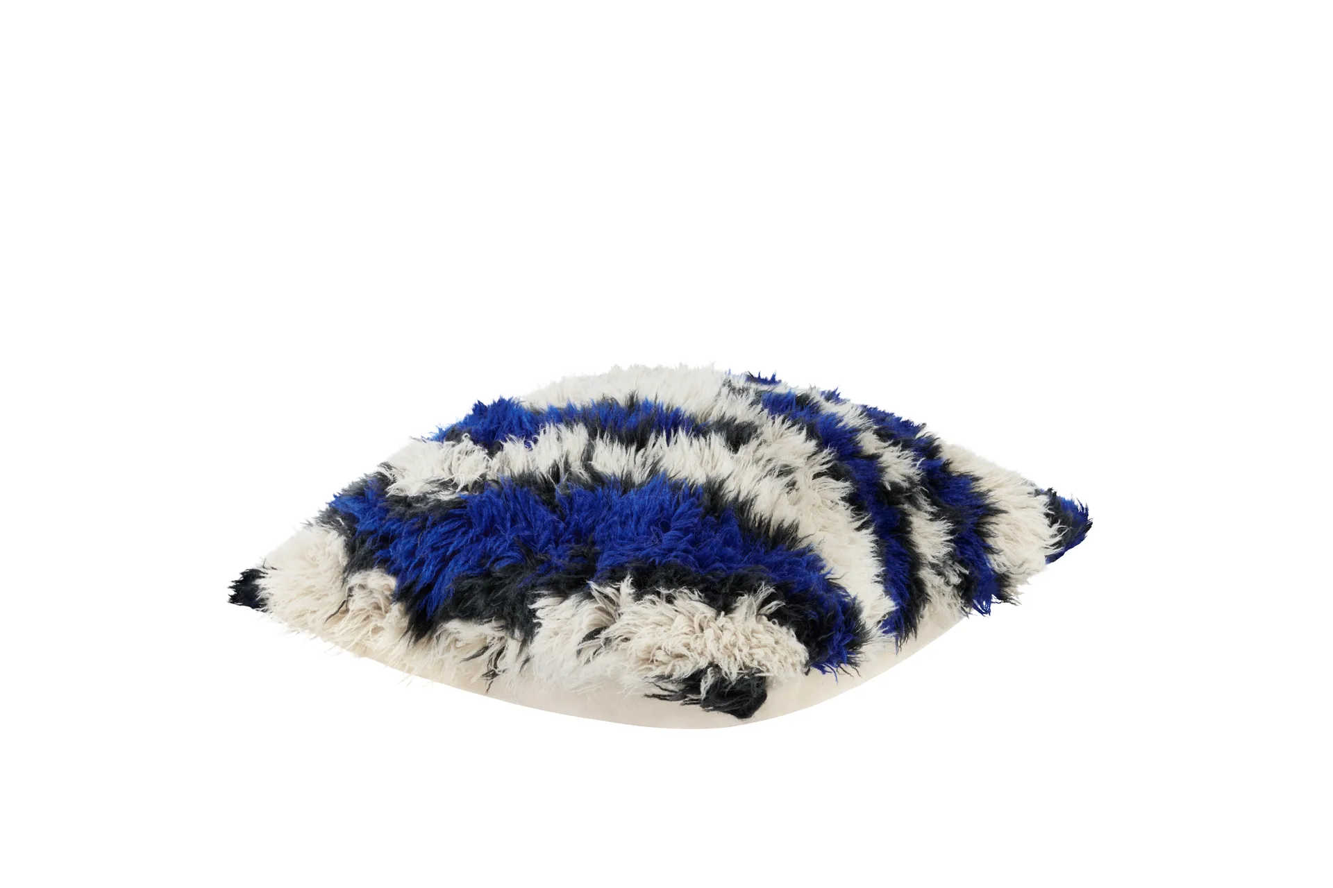 Monster kudde Medium 50x50 cm, Ultramarine blue-off white Hem