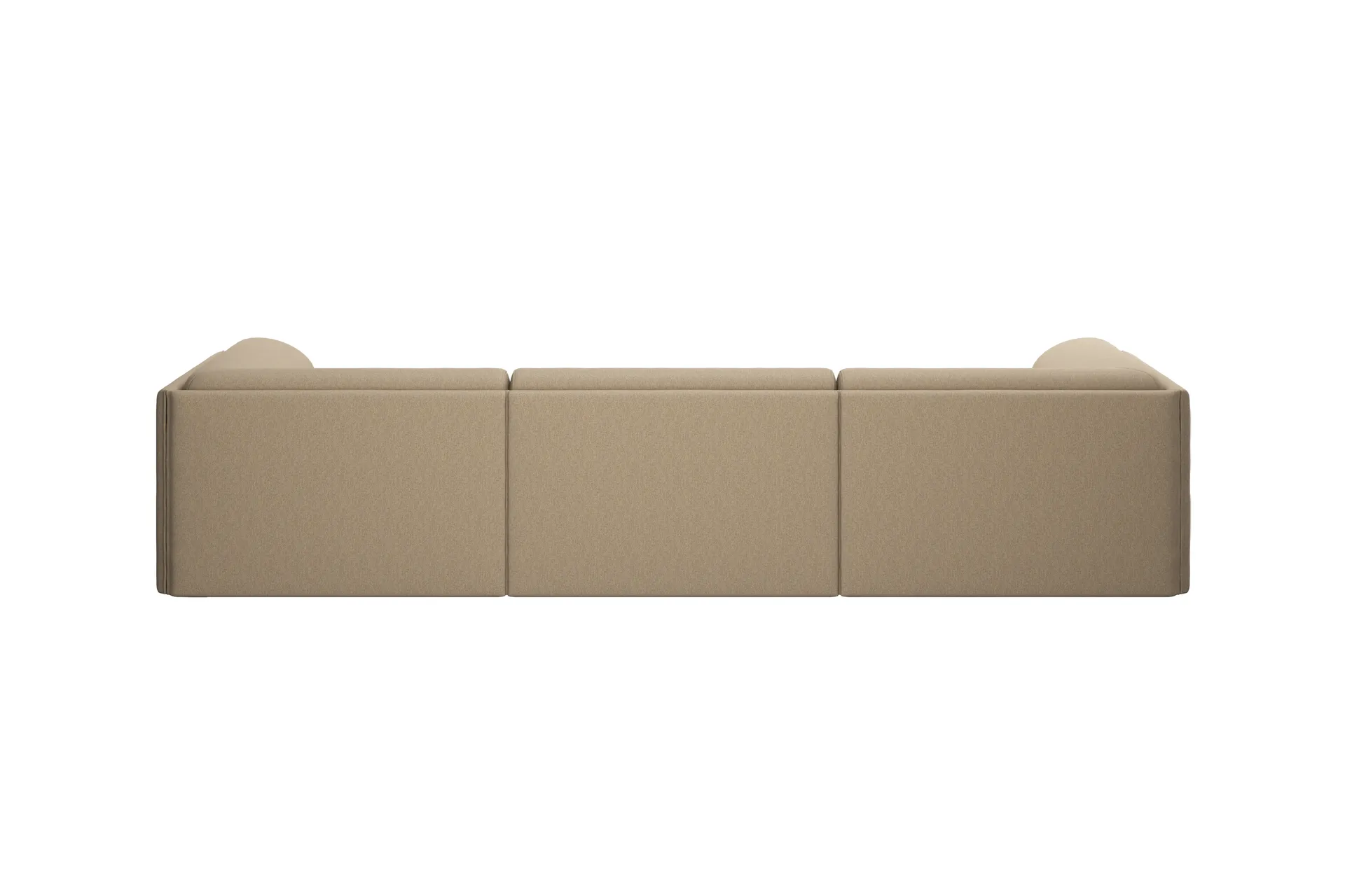 Palo Block 3-sits soffa med armstöd Low 295 cm, Beige Hem