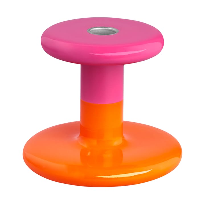 Pesa ljusstake Low 11 cm - Magenta-orange - Hem
