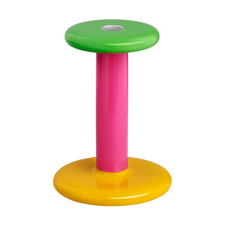 Pesa ljusstake Medium 18 cm - Green-magenta-honey yellow - Hem