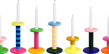 Pesa ljusstake Medium 18 cm - Green-magenta-honey yellow - Hem