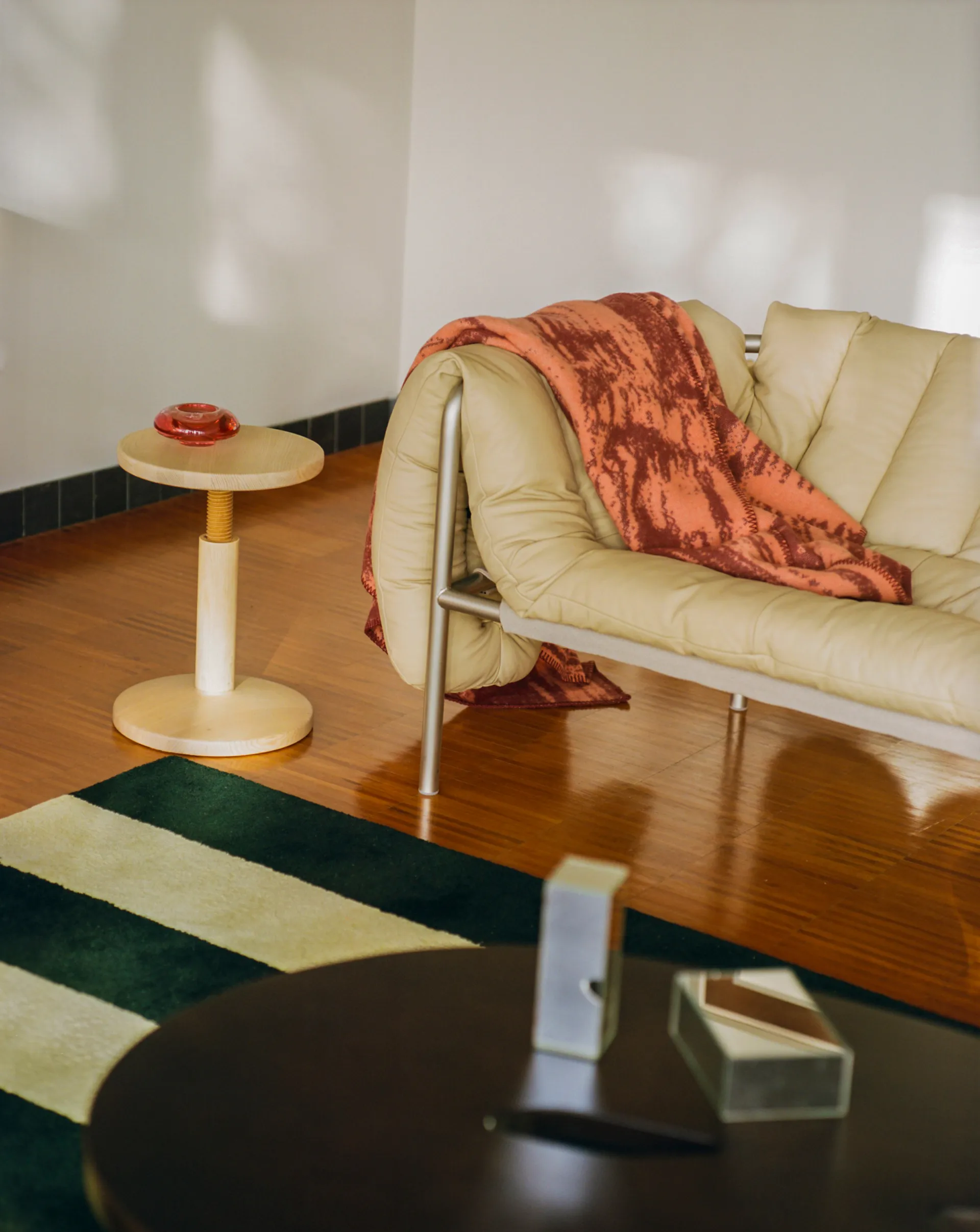 Puffy 2,5-sits soffa 205 cm, Natural-cream Hem