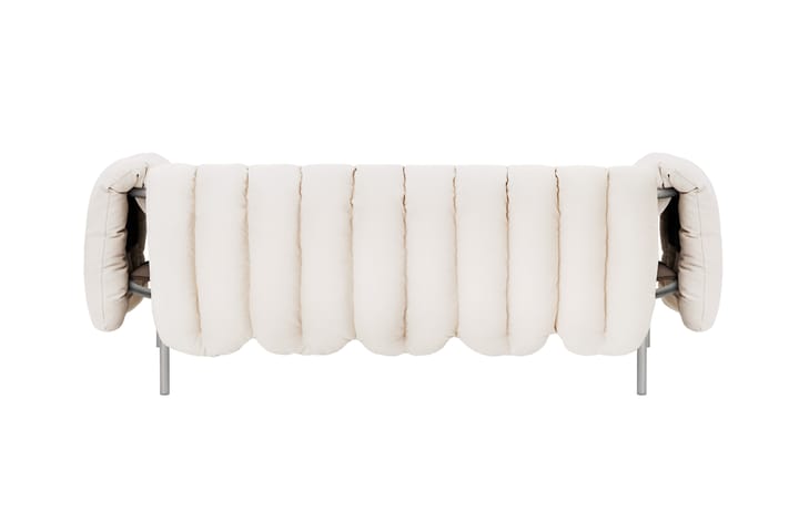 Puffy 2,5-sits soffa 205 cm, Natural-rostfritt stål Hem