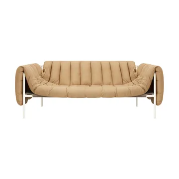 Puffy 2,5-sits soffa 205 cm - Sand leather-cream - Hem