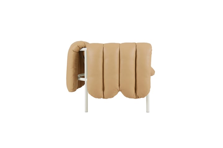 Puffy 2,5-sits soffa 205 cm, Sand leather-cream Hem