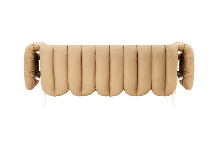 Puffy 2,5-sits soffa 205 cm, Sand leather-cream Hem