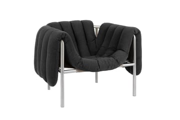 Puffy loungefåtölj - Anthracite-rostfritt stål - Hem