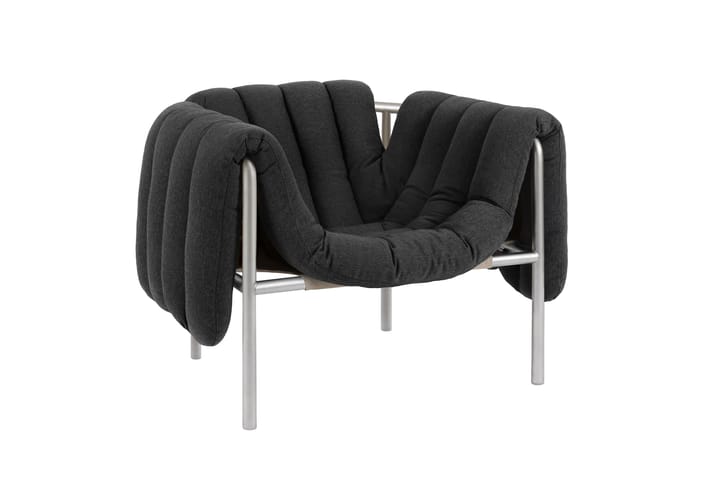 Puffy loungefåtölj, Anthracite-rostfritt stål Hem