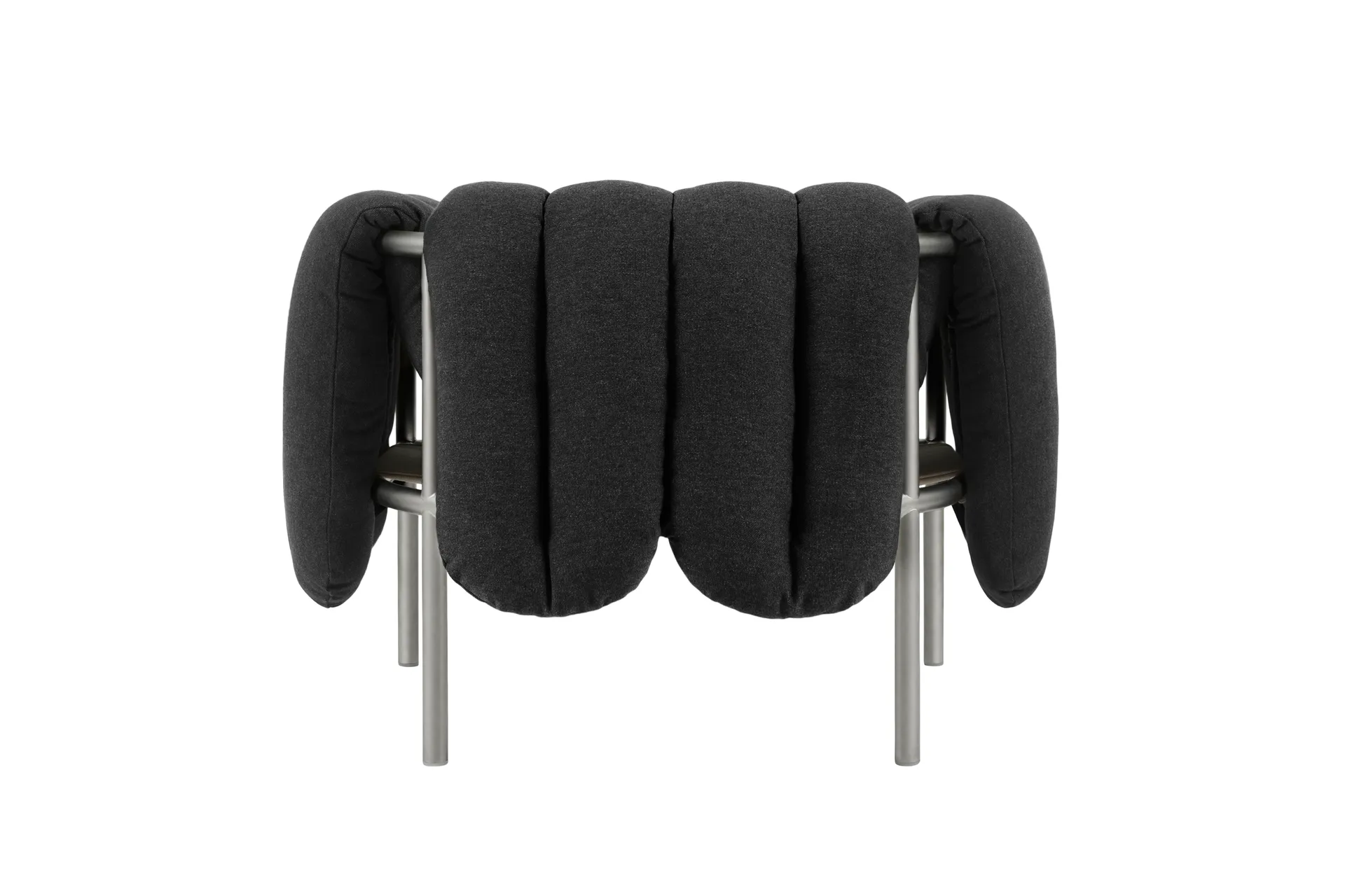 Puffy loungefåtölj, Anthracite-rostfritt stål Hem