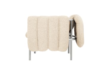 Puffy loungefåtölj - Eggshell-rostfritt stål - Hem