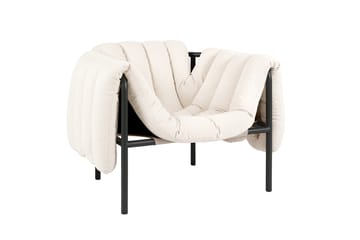 Puffy loungefåtölj - Natural-black grey - Hem