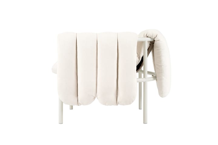 Puffy loungefåtölj, Natural-cream Hem