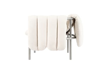 Puffy loungefåtölj - Natural-rostfritt stål - Hem