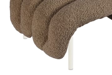 Puffy loungefåtölj + ottoman - Sawdust-cream - Hem