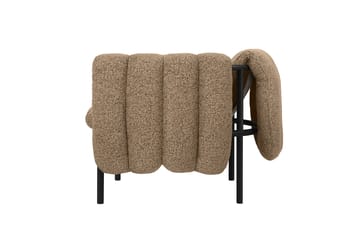 Puffy loungefåtölj - Sawdust-black grey - Hem
