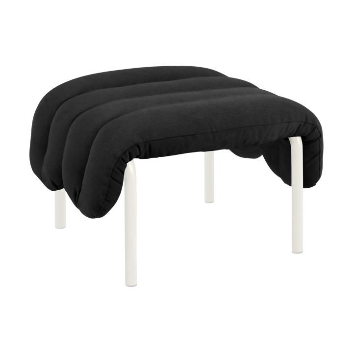 Puffy ottoman 58x67 cm - Anthracite-cream - Hem