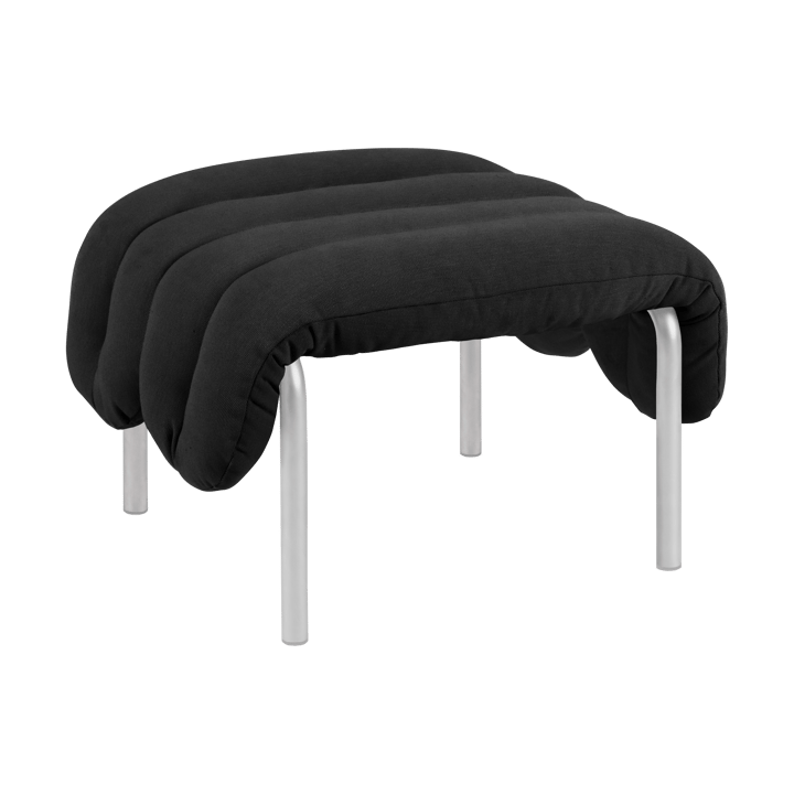 Puffy ottoman 58x67 cm - Anthracite-rostfritt stål - Hem