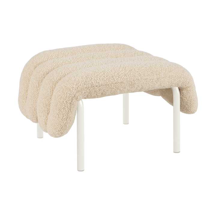 Puffy ottoman 58x67 cm - Eggshell-cream - Hem