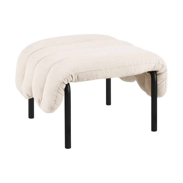 Puffy ottoman 58x67 cm - Natural-black grey - Hem