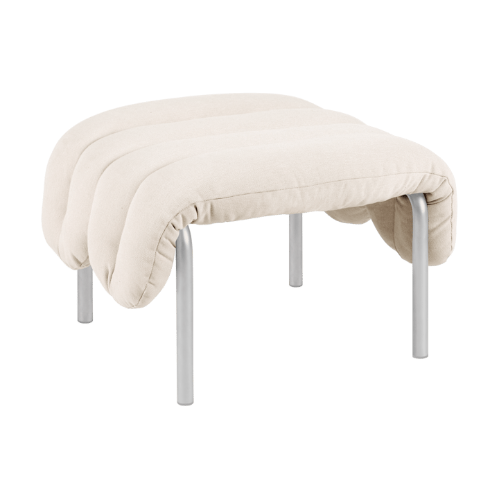 Puffy ottoman 58x67 cm - Natural-rostfritt stål - Hem