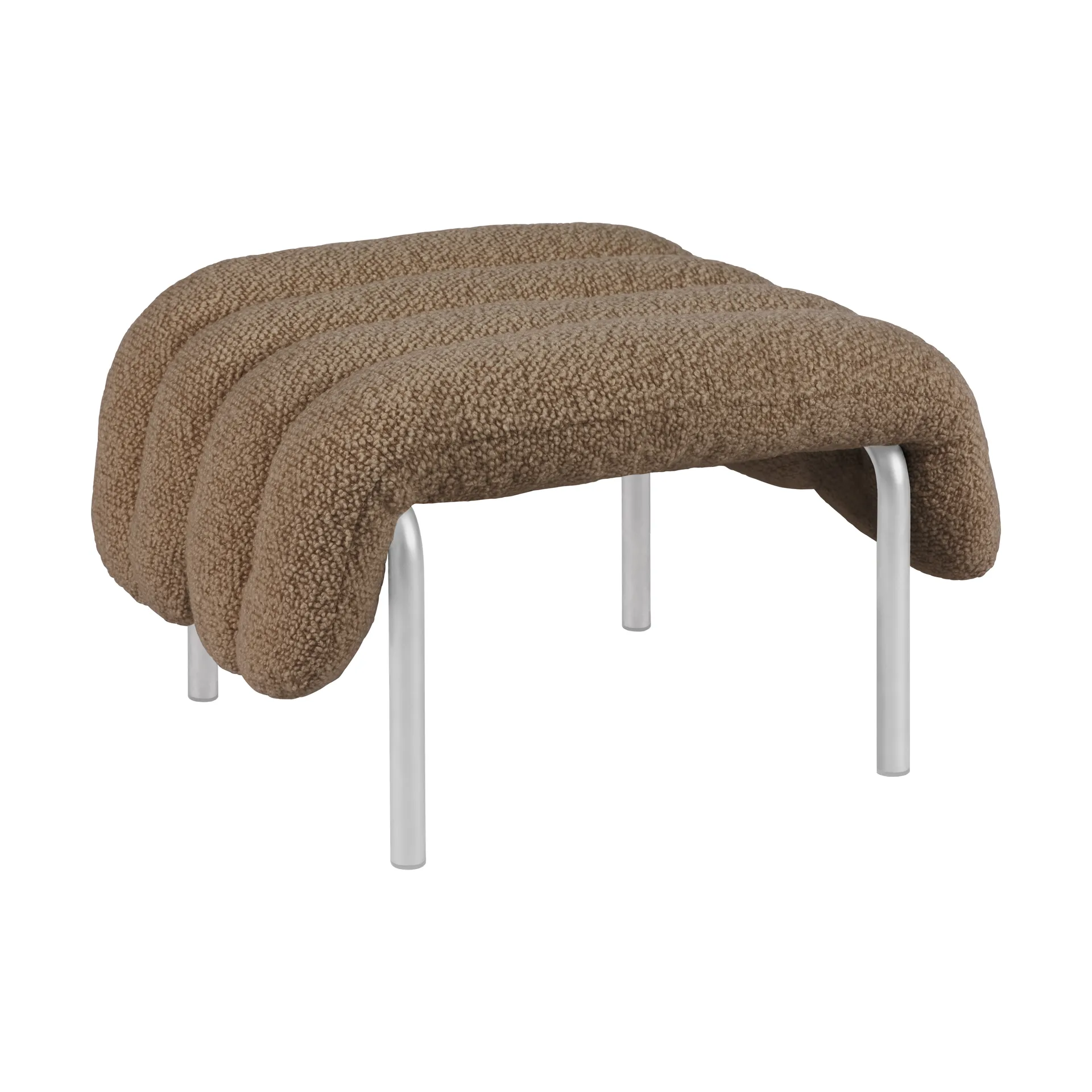 Puffy ottoman 58x67 cm, Sawdust-rostfritt stål Hem