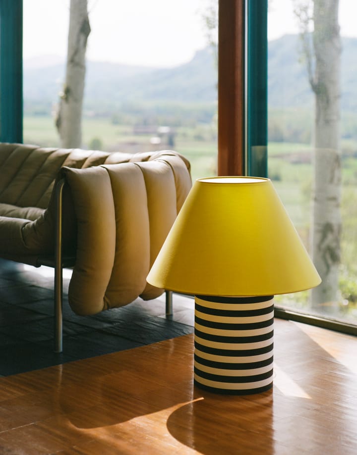 Toto bordslampa Large 64 cm, Wax yellow-black & white stripes Hem