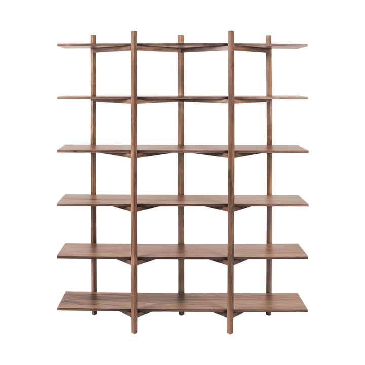 Zig Zag hylla High 175x214 cm - Valnöt - Hem