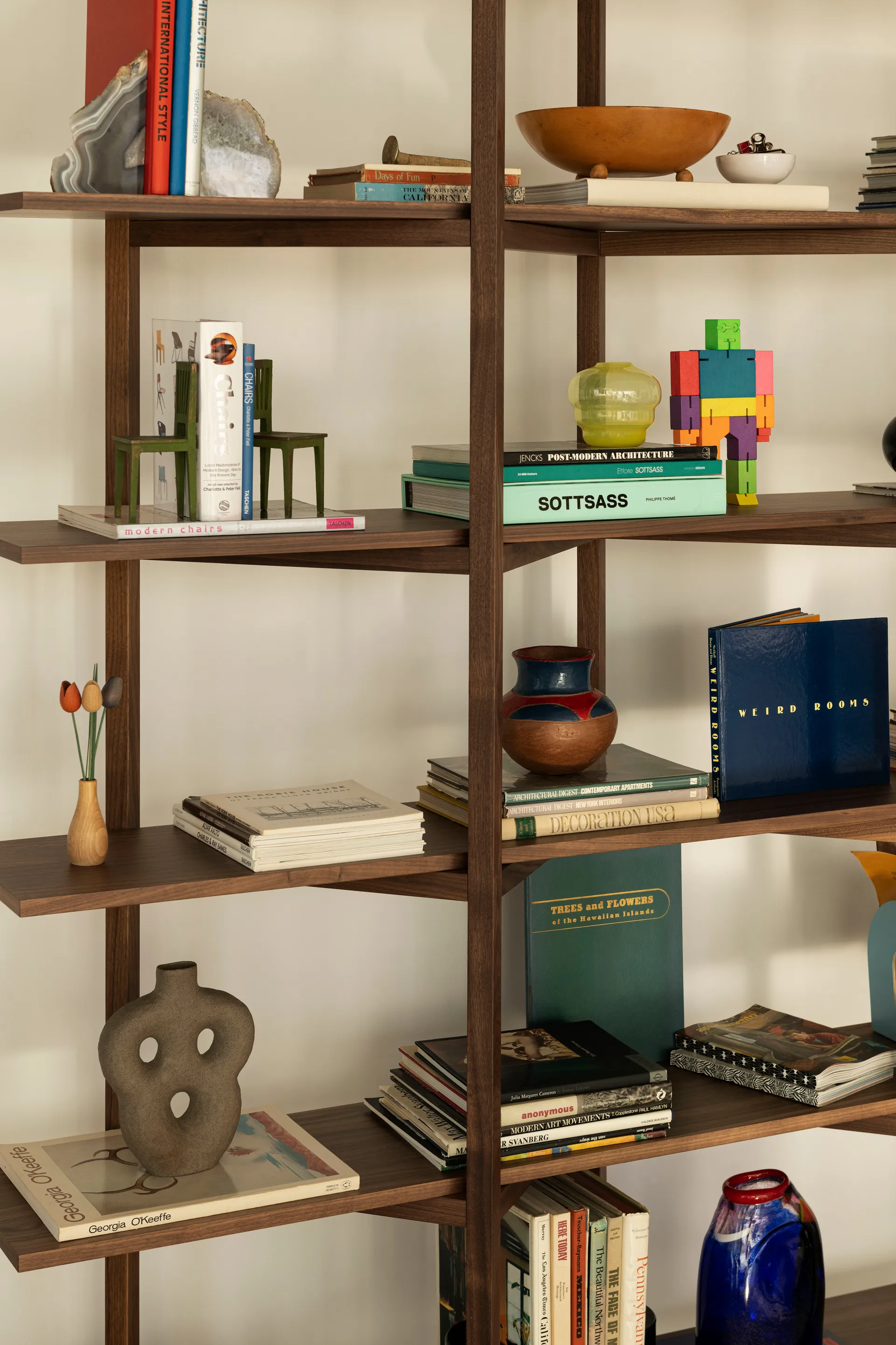 Zig Zag hylla High 175x214 cm, Valnöt Hem