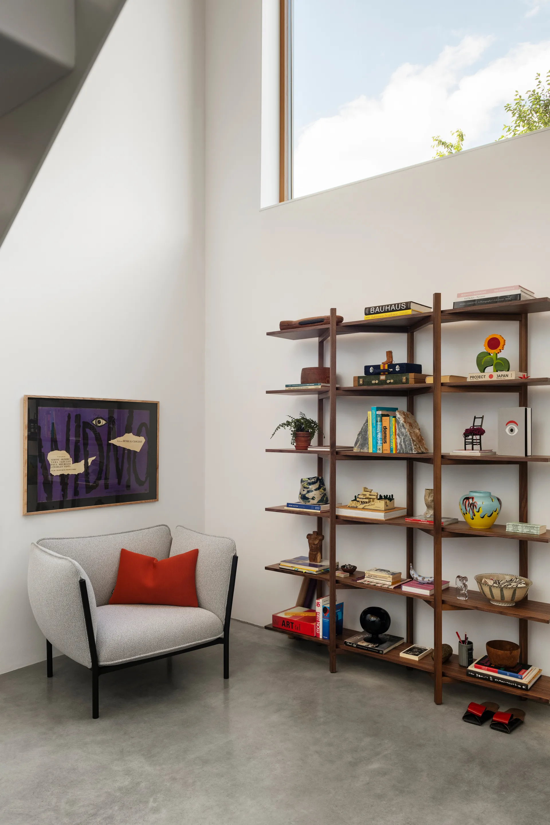 Zig Zag hylla High 175x214 cm, Valnöt Hem