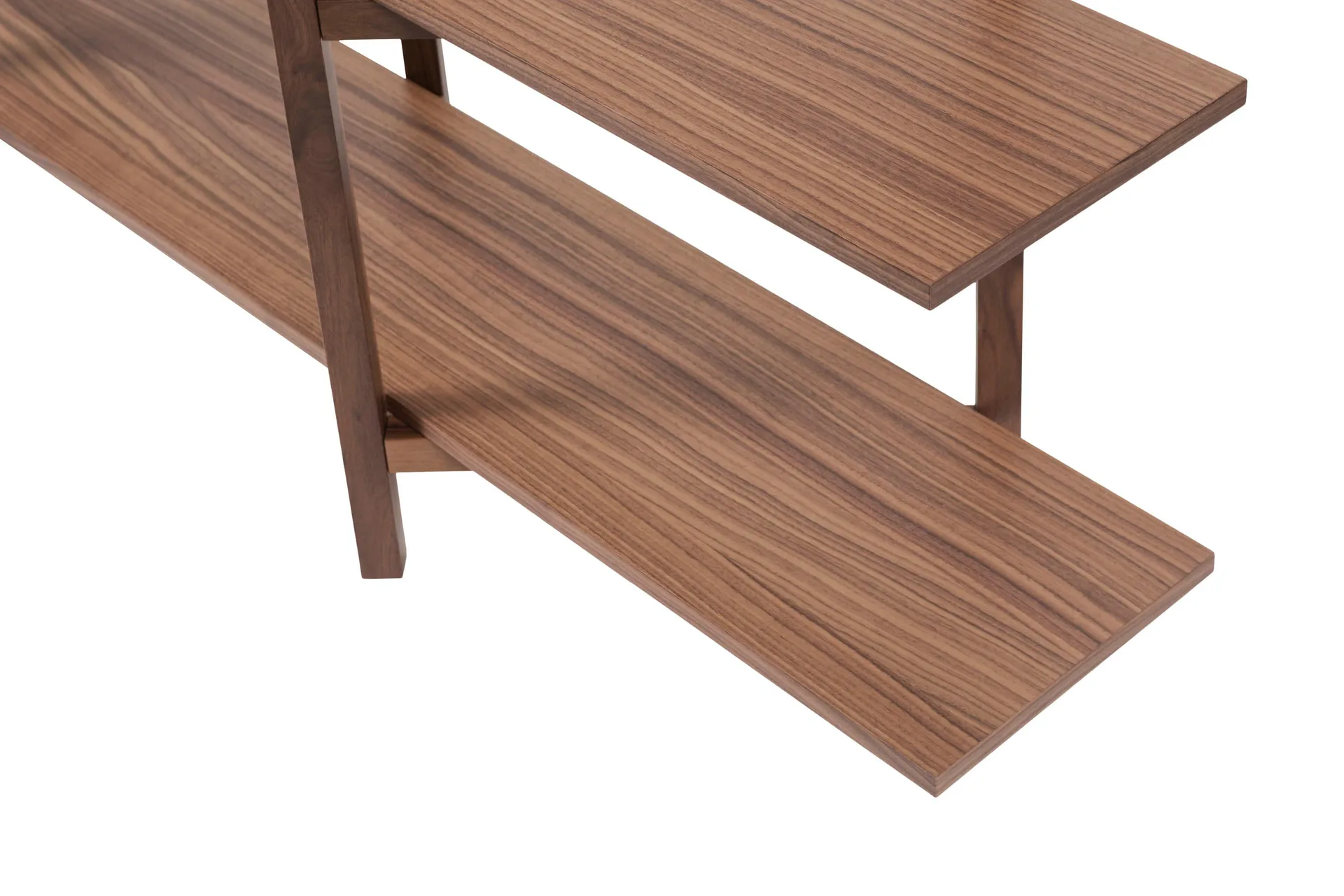 Zig Zag hylla Low 175x100 cm, Valnöt Hem