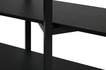 Zig Zag hylla Media 194x57 cm - Black - Hem