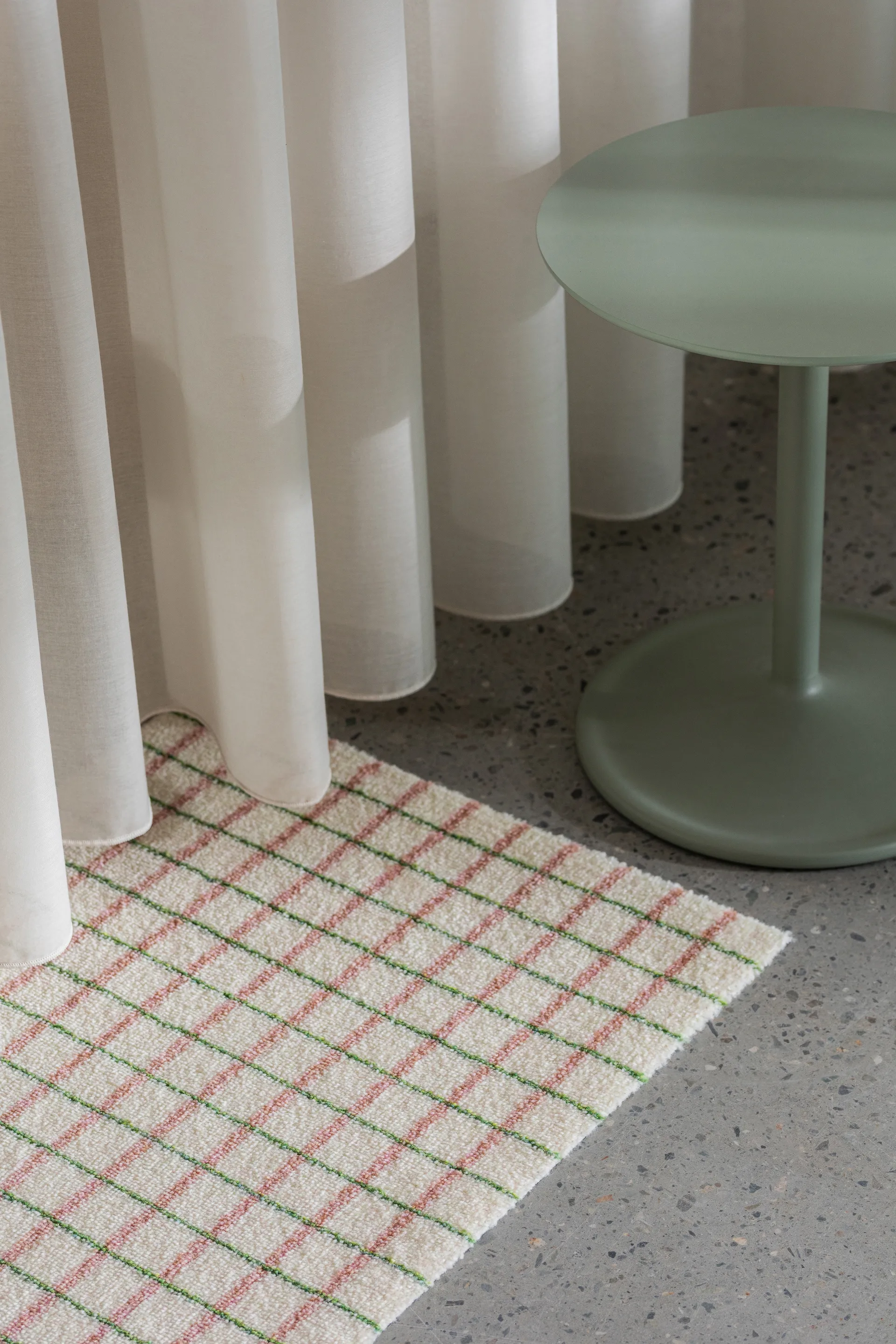 Grid dörrmatta, Lime Candycane, 85x115 cm Heymat