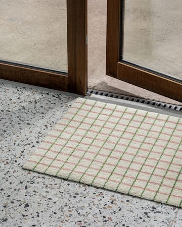 Grid dörrmatta - Lime Candycane, 85x115 cm - Heymat