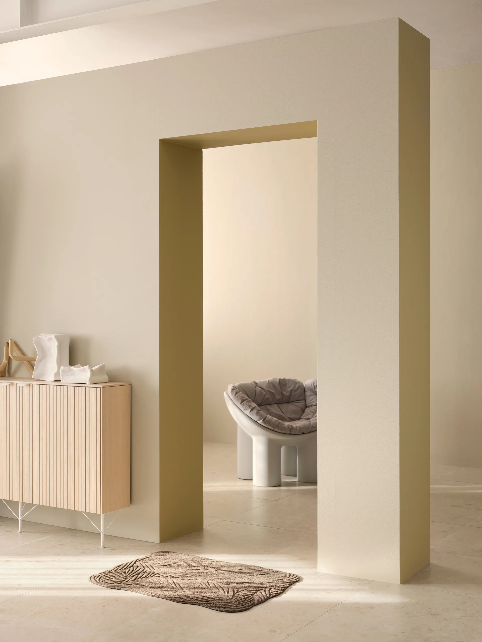 Twine dörrmatta 60x85 cm, Beige Heymat