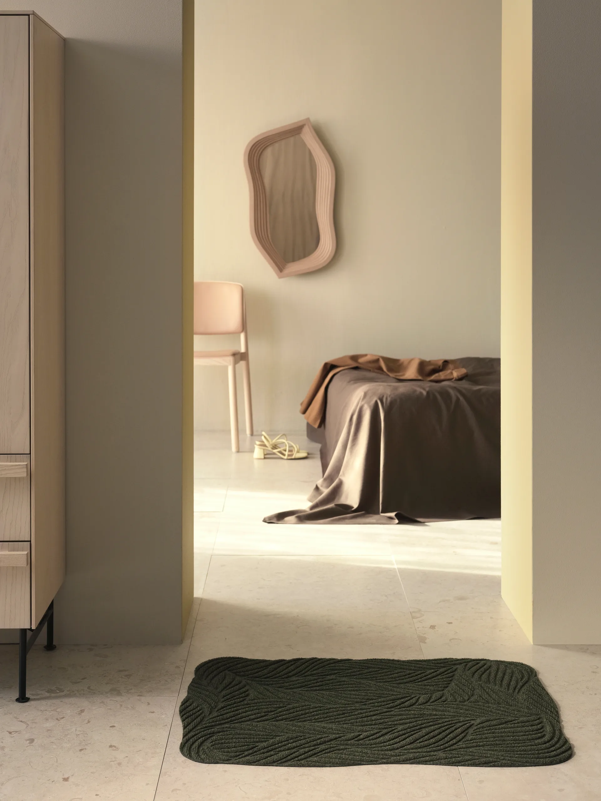 Twine dörrmatta 60x85 cm, Green Heymat