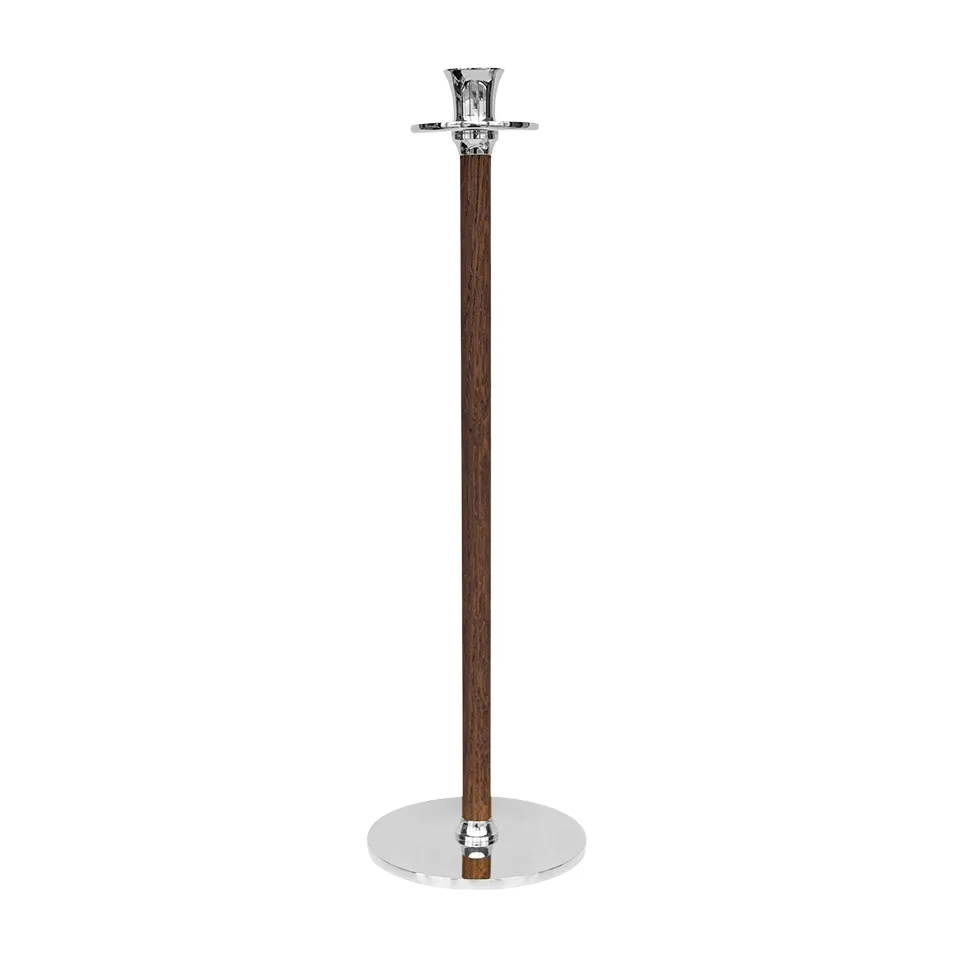 Alto Basso ljusstake, Förnicklad mässing Hilke Collection