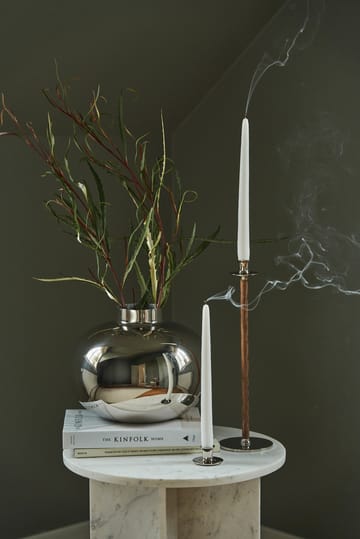 Alto Basso ljusstake - Förnicklad mässing - Hilke Collection
