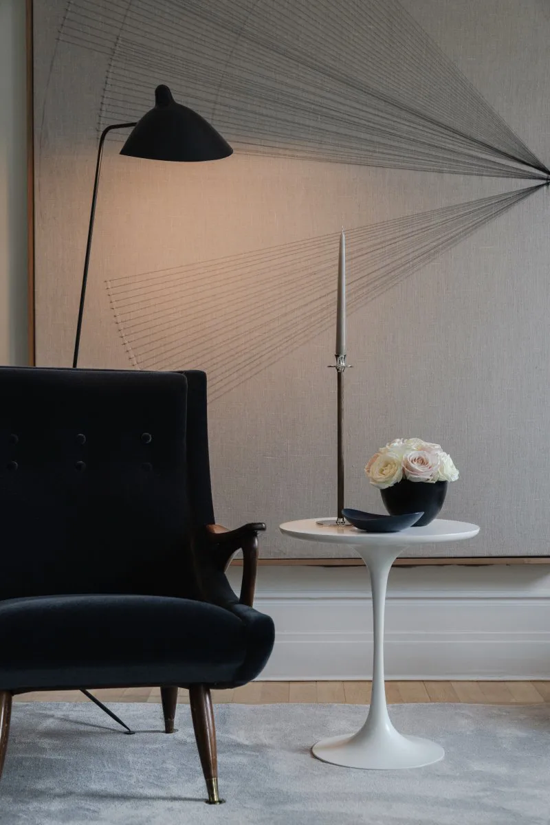 Alto Basso ljusstake, Förnicklad mässing Hilke Collection