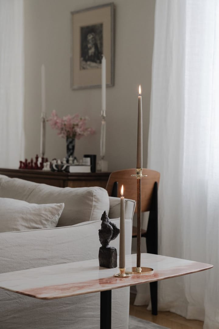 Basso låg ljusstake, Solid mässing Hilke Collection