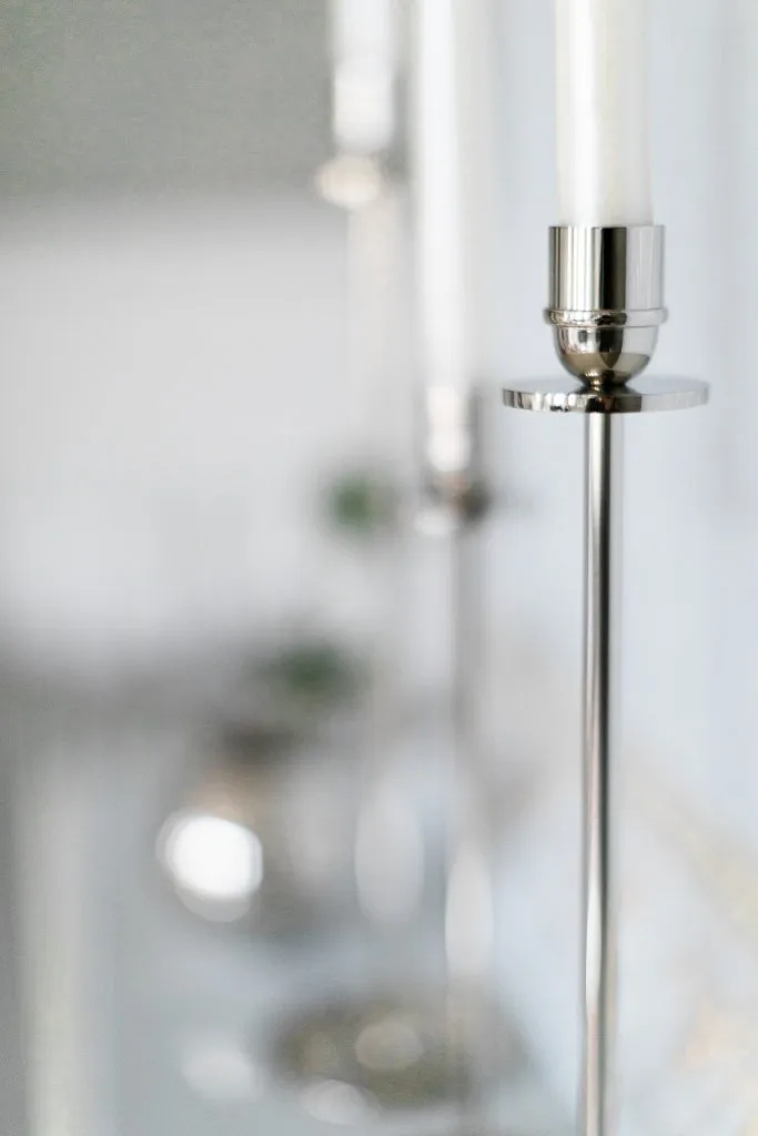 Chiaro Di Luna ljusstake 30 cm, Förnicklad mässing Hilke Collection